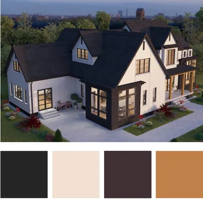 Как угадать с цветом фасада и крыши: подбираем наиболее удачные цветовые  комбинации