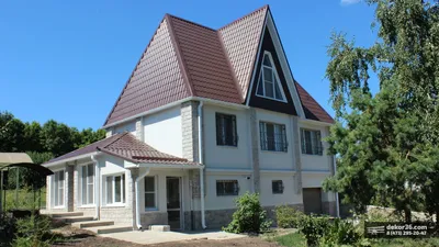 Отделка дома фасадным камнем, облицовка фасада загородного дома, этапы  монтажа, цены в Москве