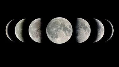 Фазы луны картинки - 70 фото