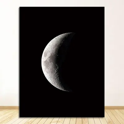 Купить Абстрактные плакаты с изображением Луны, изменение фазы Луны на  холсте, живопись, астрономия, спутник, домашний декор, украшение для  спальни | Joom