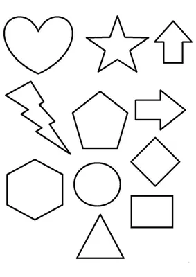 Геометрические фигуры для дошкольников