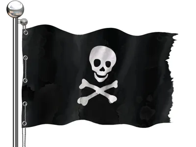 Пиратский Флаг Изолированный — стоковые фотографии и другие картинки Пиратский  флаг - Пиратский флаг, Патриотизм, Флаг - iStock