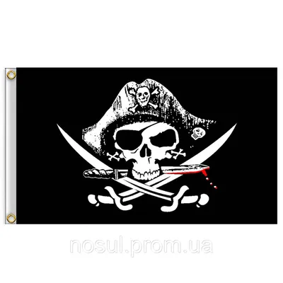 Флаг пиратский 90x150см, флаг пиратов Веселый Роджер в треуголке  (ID#1100618577), цена: 350 ₴, купить на Prom.ua