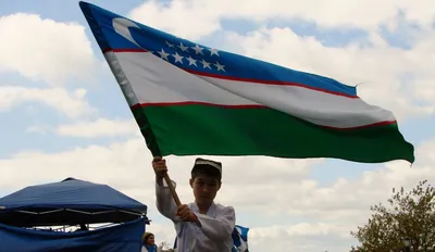 Флаг Узбекистана купить в Киеве и Украине - цена, фото в интернет-магазине  Tenti.in.ua