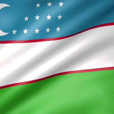 Флаг Узбекистана Трехмерное Изображение Изолированное Голубом Небе  Горизонтальное Знамя Иллюстрация стоковое фото ©daboost 553063348