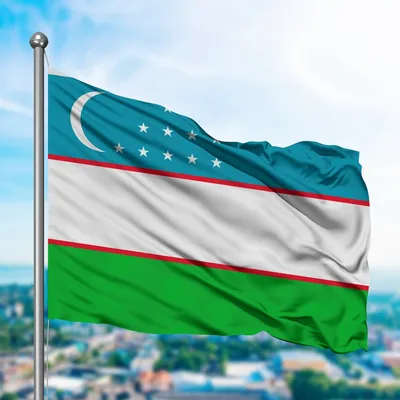 How to draw National Flag of Uzbekistan - YouTube