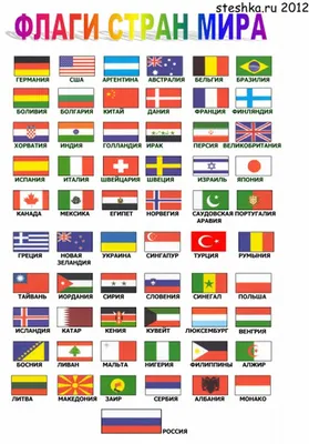 Флаги стран мира: картинки для детей | Flags of the world, Russian language  learning, Learn russian