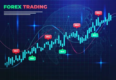 Premium Vector | Forex trading wallpaper