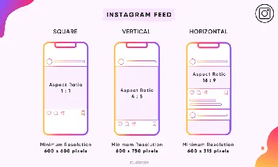 Les différents formats des images sur Instagram - Neocamino