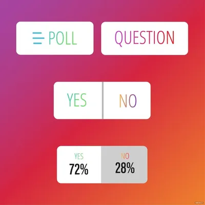 Free Instagram Poll Vector - Download in Illustrator, EPS, SVG, JPG, PNG |  Template.net