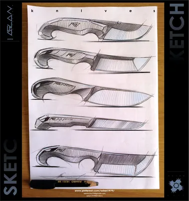 Формы ножей чертежи фото