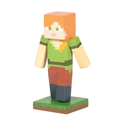 Minecraft Mini-Figures Wood Series 10 1.25\" Alex with Elytra Wings Figure  Mojang | eBay