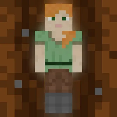tried building alex in minecraft and it went two ways south, just like  steve : r/Minecraft