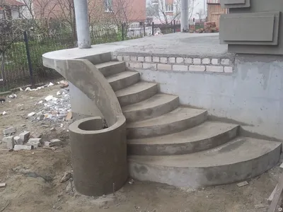 Отделка бетонной лестницы деревянными ступенями, купить в Москве | Лестницы  от души