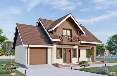Проект Rg5640 - Одноэтажный дом с мансардой и гаражом (160 м2, 10м x14м) -  купить с доставкой по выгодным ценам в интернет-магазине OZON (426379281)