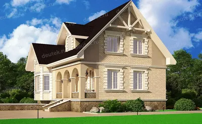 Двухэтажный дом «Суздаль» с фасадом из клинкерного кирпича | Проектирование  и строительство