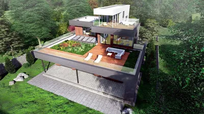 Современный дом с плоской крышей «Хейл» | Заказать проект
