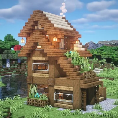 Дом в один чанк • | Minecraft | Пикабу