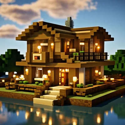 Бесплатный STL файл Дом Minecraft 👾・Модель 3D-принтера для загрузки・Cults