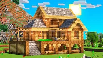 Дом из ели • | Minecraft | Пикабу