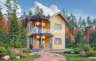Двухэтажные дома из бруса под ключ – проекты и цены домов в 2 этажа в Москве