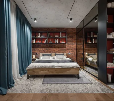 Дизайн интерьера спальни \"Спальня в деревянном доме\" | Портал Люкс-Дизайн.RU