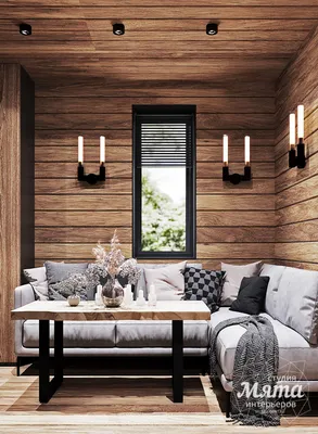 Дизайн деревянного дома - фото, цены, заказать дизайн интерьера деревянного  дома