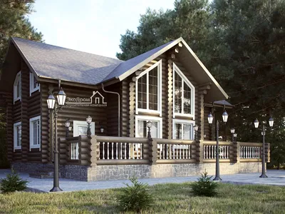 Проекты домов из оцилиндрованного бревна - Ваш Дом