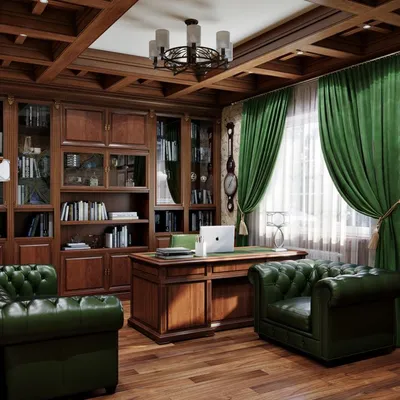 Дизайн кабинета в частном доме и квартире. Фото 2015-2016 | Частный  дизайнер интерьера Лидия Подоксенова