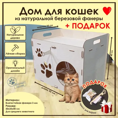Домик для кошек когтеточки игровые комплексы Дом для кота Д-6 купить в  интернет магазине по выгодным ценам 10600.0