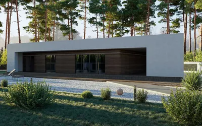Z5 - проект симметричного одноэтажного дома