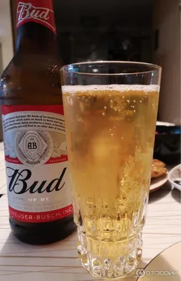 Отзыв о Пиво Bud | Светлое, фильтрованное, очень легкое, без особо  глубокого вкуса. Неплохо как дополнение к ужину