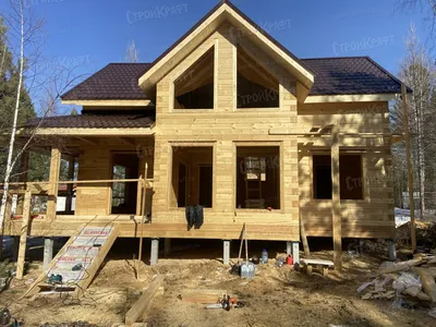 Проекты полутораэтажных домов из газобетона под ключ цена | Сколько стоит  построить 1,5 этажный дом из газоблока