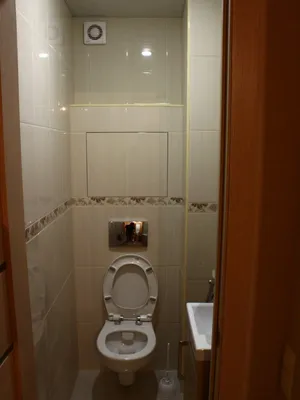 Ремонт туалета в панельном доме » Фото работ