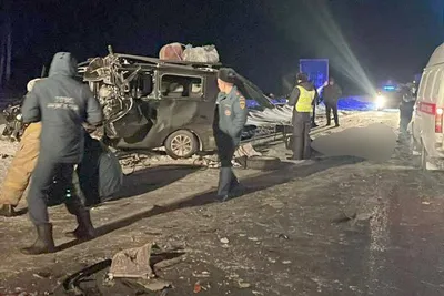 Опубликованы фото с места ДТП в Пензенской области, где погибли восемь  человек - Российская газета