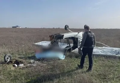 Опубликовано видео с места падения самолета под Волгоградом