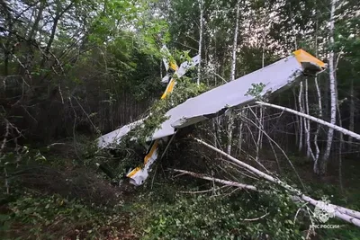 Кадры с места падения самолета в Татарстане - Газета.Ru