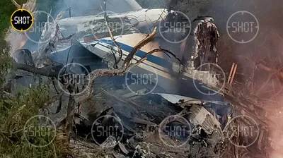 Появилось видео с места падения легкомоторного самолета в Пензенском районе