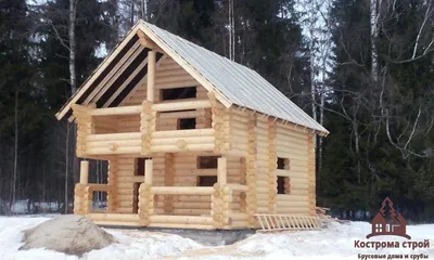 Дом из бревна не оцилиндрованного в Екатеринбурге 🏠 Дом из сруба -  проекты, цены под ключ 🏡