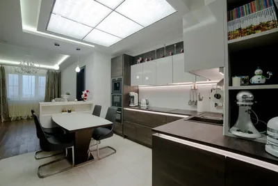Интерьер кухни-столовой в доме – 47 фото-идей обустройства – планировка,  дизайн, рекомендации