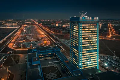 Вечерний Тольятти с высоты. Часть 1. Автозаводский район. Ноябрь 2018