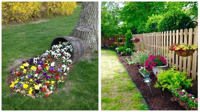 Цветник в саду: правила оформления, выбора места, растений, ограждения и  декора