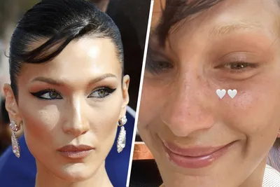 Супермодель Белла Хадид показала лицо без макияжа и фотошопа - Газета.Ru |  Новости