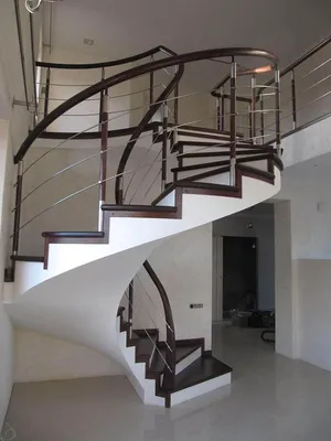 Винтовая лестница на второй этаж для дома - винтовые лестницы в Москве -  Monolithic stairs