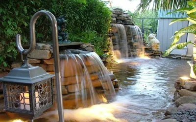 Делаем водопад из цемента для украшения садового участка своими руками |  AnanasArt | Дзен
