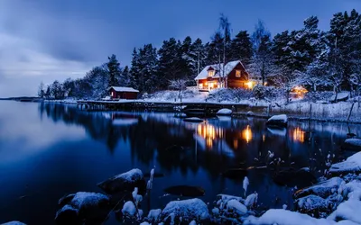 Зимний вечер дома (60 фото) - 60 фото