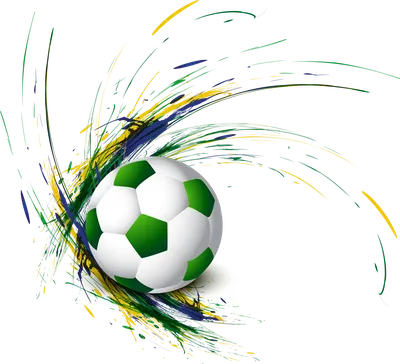 Футбол Футбольный Мяч На Зеленом Поле Фон Презентации — стоковая векторная  графика и другие изображения на тему Без людей - iStock