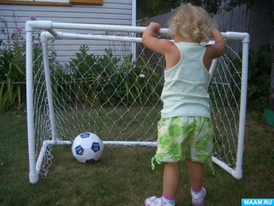 Детские футбольные ворота из полипропиленовых труб своими руками. | DIY  football goal for kids - YouTube