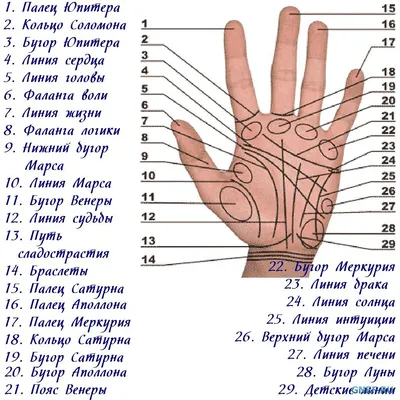 Руки для гадания: Картинка с элементами фэнтези