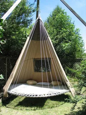 необычный гамак для дачи своими руками | Backyard hammock, Diy hammock,  Backyard diy projects